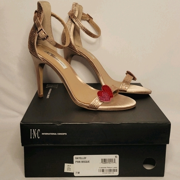 Inc Rayellef Pink Bisque Evening Shoes - Picture 1 of 15
